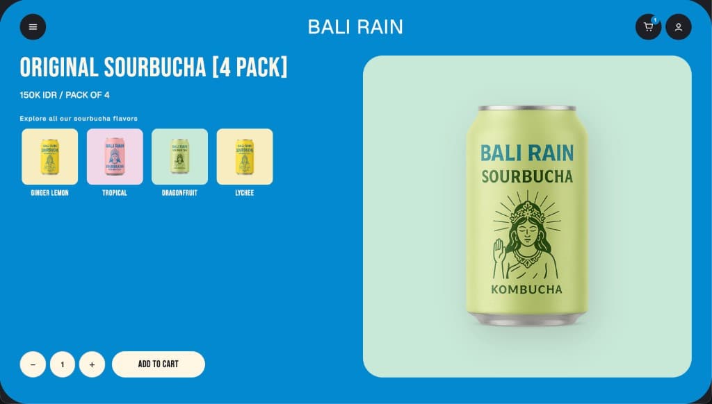 Bali Rain product page